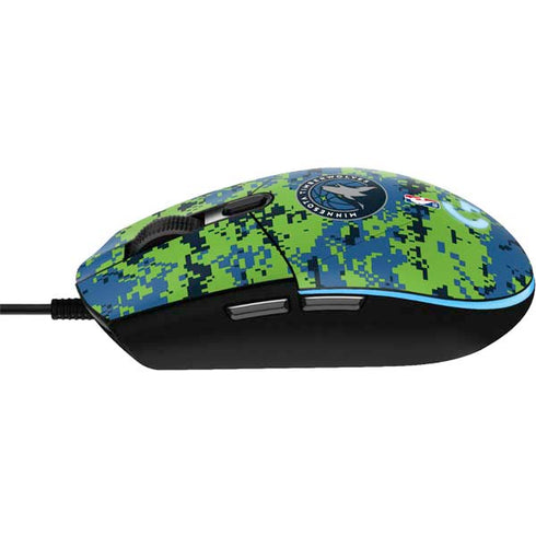 NBA Minnesota Timberwolves Digi Camo G203 Prodigy RGB Wired Gaming Mouse Skin